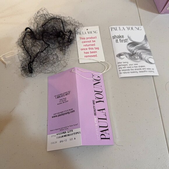 Paula Young Wig A5036 W/L Color Me Beautiful Color SF6/11 Brunette sizeA BNIB - Picture 9 of 11